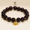 Vòng tay Tâm ý đá garnet charm hoa mai | 3