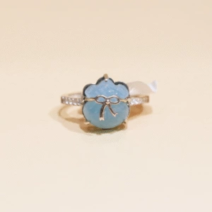 Nhẫn Túi tiền Aquamarine S925