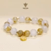 Vòng Tâm ý Thạch anh tóc vàng mix Moonstone | 2