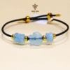 Nhẫn Hồ ly Ngũ điếu đá Aquamarine S925 | 3