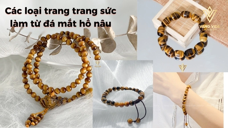 Các loại trang sức được làm từ đá mắt hổ